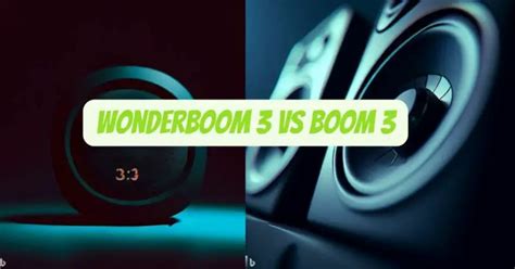 Wonderboom 3 vs Boom 3 - All For Turntables