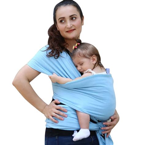 LONSANT Infant Baby Carrier Sling pure color Stretchy Baby Wrap Sling Newborn Baby Breastfeeding ...