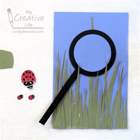 Cindy deRosier: My Creative Life: Ladybug Magnifying Glass Craft