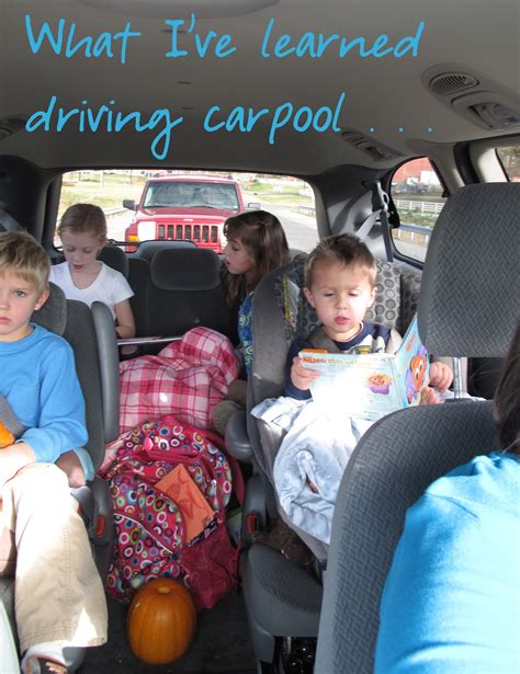 What I’ve learned driving carpool