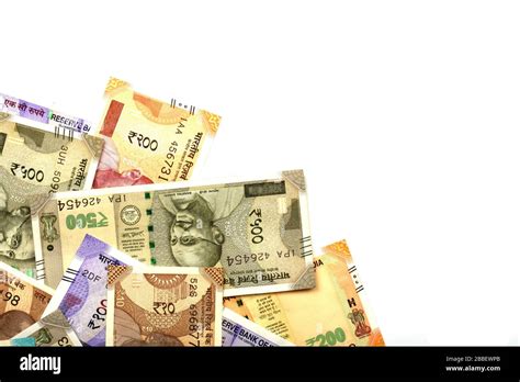 Indian money over white isolated background,Indian Currency,Rupee ...