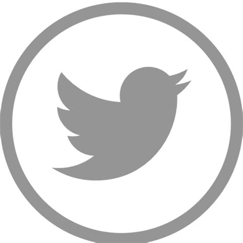 Download High Quality twitter logo grey Transparent PNG Images - Art ...