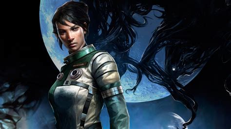 Female character in white and green suit digital wallpaper, Prey (2017 ...