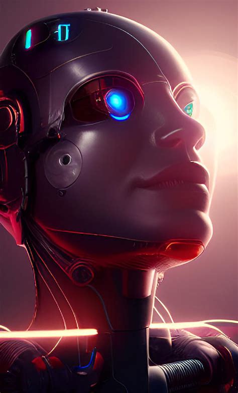 Cyborg Robot 12 Digital Art by Barroa Artworks - Pixels