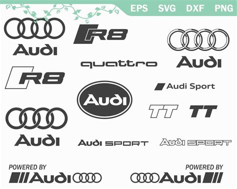 14 Audi SVG, Dxf, Eps, Png, Logo Audi Vector, Logo TT R8 Quattro Cricut ...