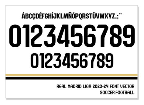 Font Vector Jersey Real Madrid 2023/2024 Font SVG AI Eps - Etsy UK