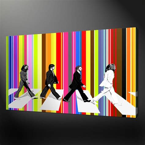 BEATLES-ABBEY-ROAD-QUALITY-CANVAS-PRINT-PICTURE-WA | Modern wall art canvas, Pop art canvas ...