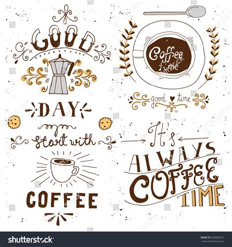 Coffee Typography Stock Vector 560902027 - Shutterstock