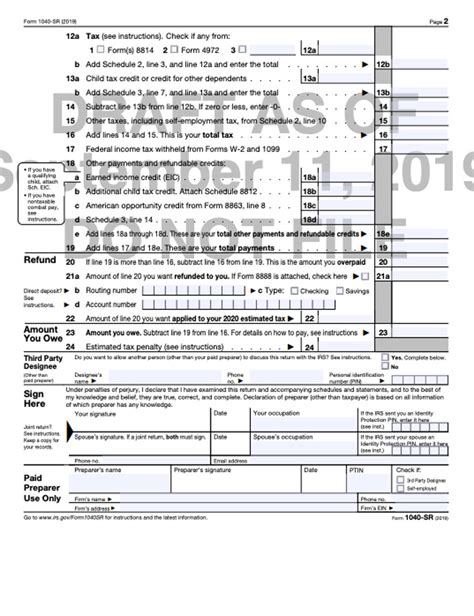 IRS Offers New Look At Form 1040-SR (U.S. Tax Return for Seniors) | Taxgirl