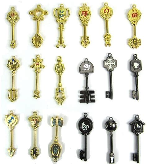 skycostume Fairy Tail New Collection Set of 18 Golden Zodiac Keys – TopToy