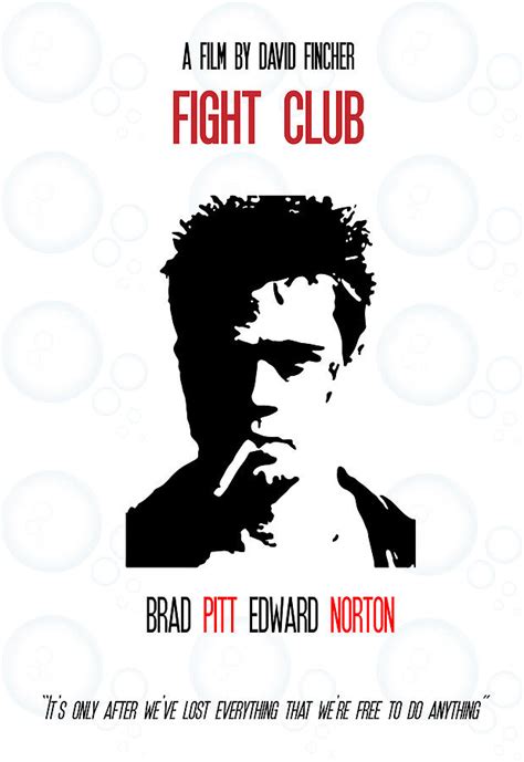 Fight Club Poster Brad Pitt