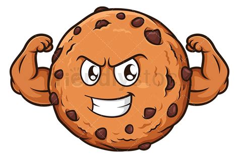 Tough Cookie Cartoon Clipart Vector - FriendlyStock