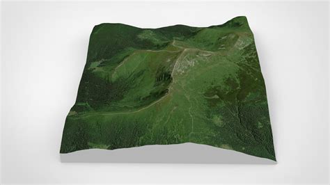 Mountain Landscape Hoverla Ukraine - 3D Model by clickshop3d