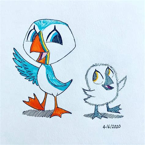 Oona and Baba - Puffin Rock by coolerkinghilts on DeviantArt