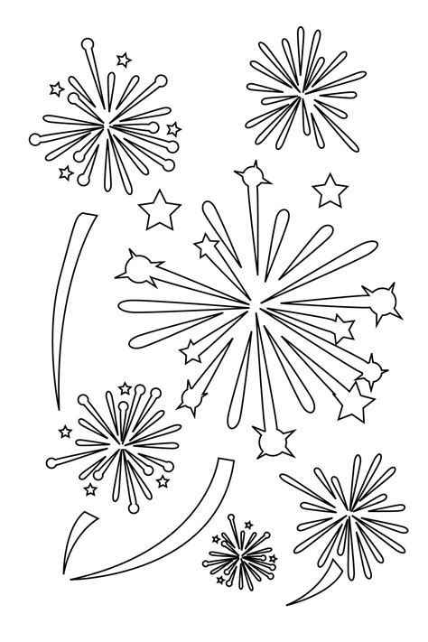 Fireworks Coloring Pages - Coloring Home