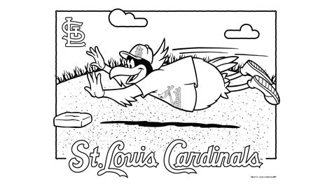 St. Louis Cardinals Coloring Pages