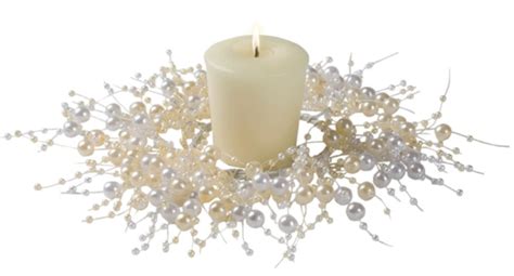 sullivans 2.25" simulated pearl beaded candle ring - Walmart.com - Walmart.com