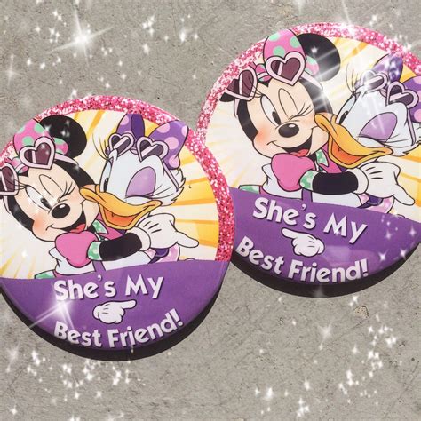 Disney Minnie Daisy Best Friends Buttons 2