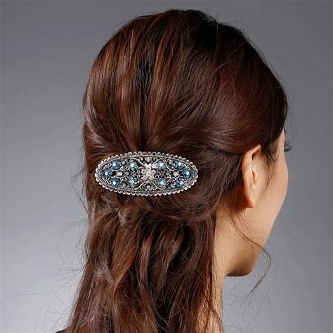 3pcs Hair Clips Vintage Temperament Decorative Crystal Hair Accessories Hairpins Spring Hair ...