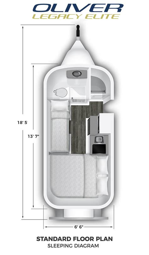 Floorplan | Legacy Elite Travel Trailer | Oliver