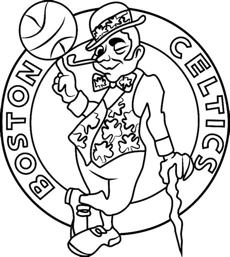 Boston Celtics Logo Coloring Page - Free Printable Coloring Pages