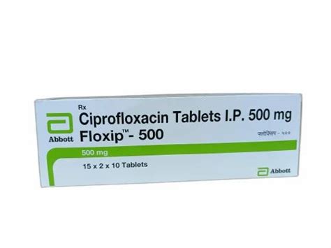 Floxin-500 Ciprofloxacin Tablets I.P., 500 mg at Rs 550/box in Bareilly ...