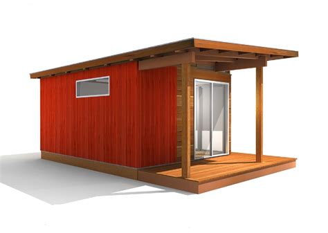 Modern-Shed Pre-Fab Shed Kit: 12' x 16' Coastal - Prefab Shed Kits