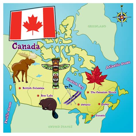 Map Of Canada Cartoon - Maps of the World