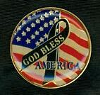 Set of 2 Patriotic Lapel Pins God Bless America US Flag NEW USA | eBay