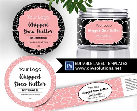 Cosmetic Label Templates - Printable Word Searches