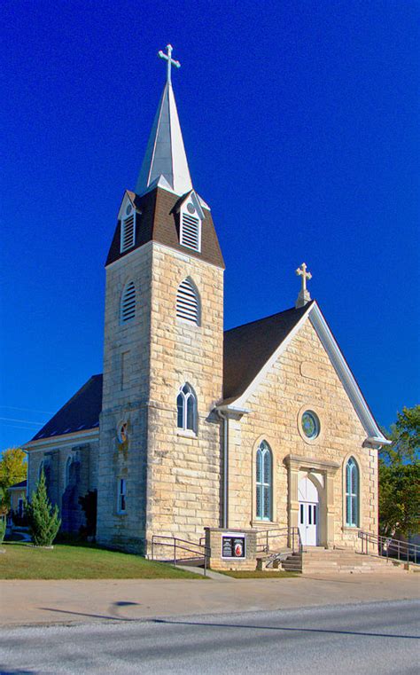 St Anthony Catholic Church of Strong City, Kansas Photograph by Josephine Buschman | Fine Art ...