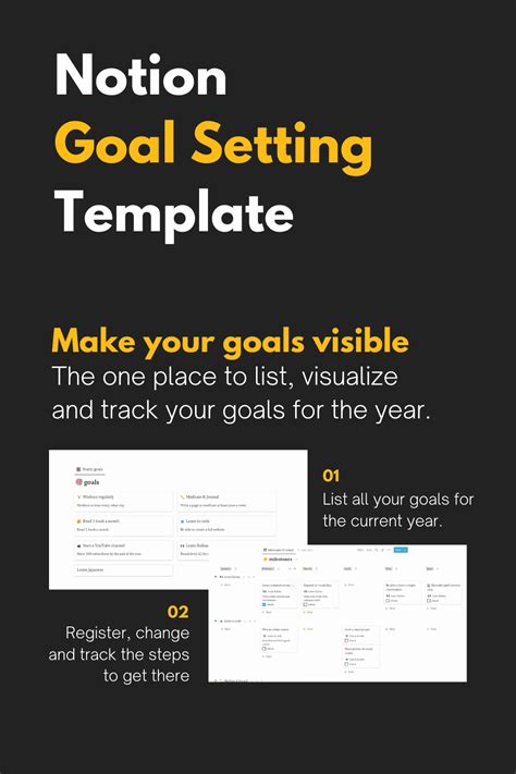 Notion Goal Setting Template - Notionway