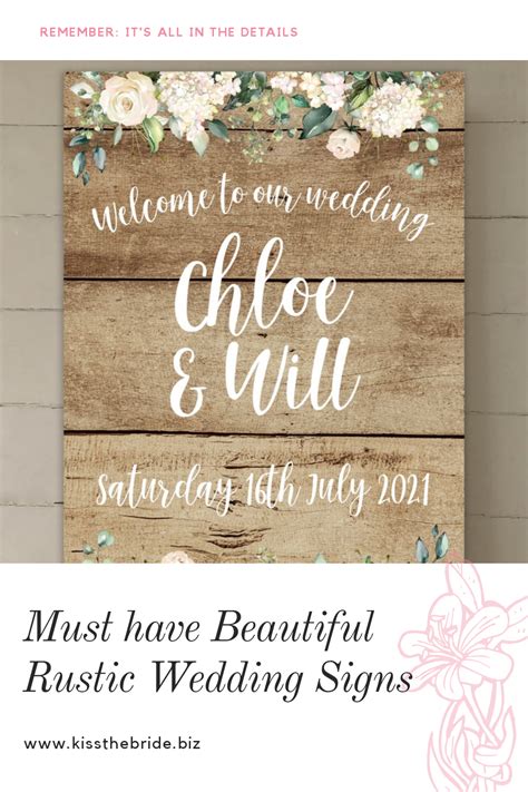 12 Rustic Wedding Signs you need at your wedding ~ KISS THE BRIDE MAGAZINE