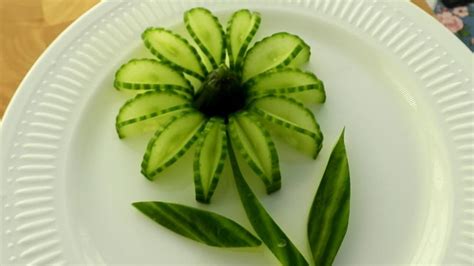 Cucumber Carving Designs