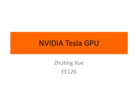 NVIDIA Tesla GPU