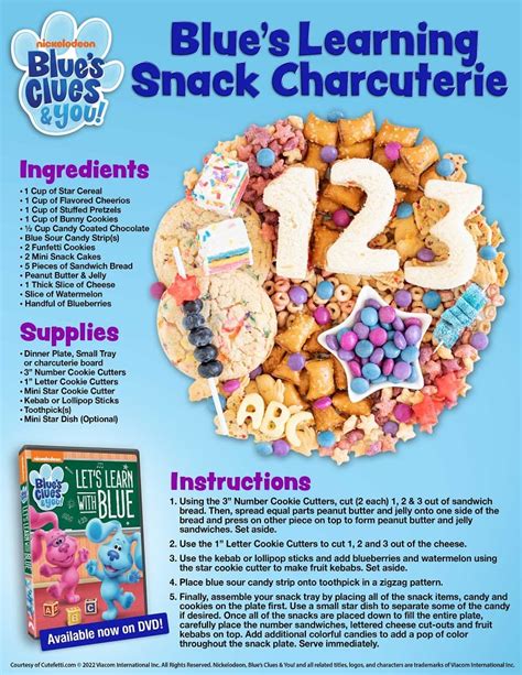 Blue's Clues Learning Snack Charcuterie | Cleverly Me - South Florida ...