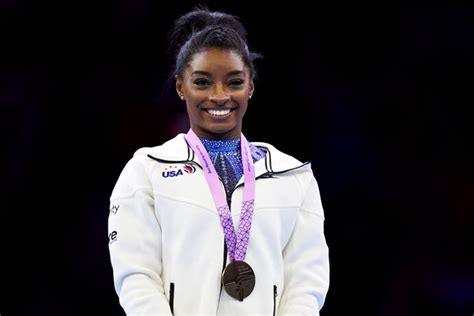 Simone Biles wins sixth all-around world gymnastics title - The ...