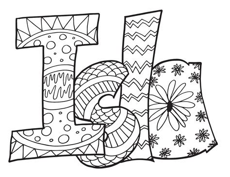 ISLA - Free Printable Coloring Page — Stevie Doodles