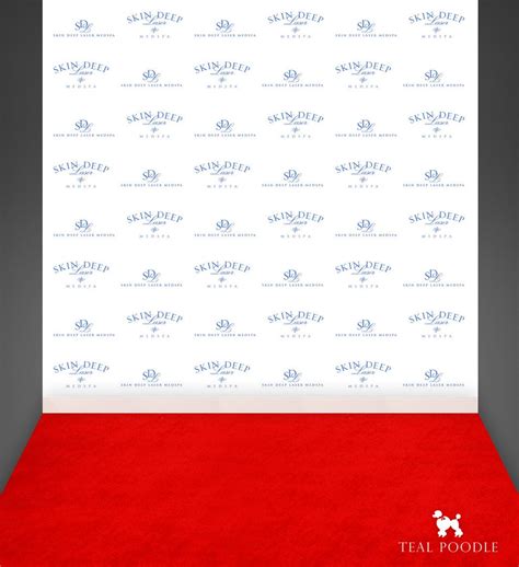 YOUR LOGO Red Carpet Backdrop Custom Step And Repeat