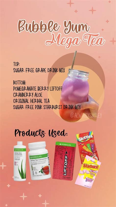 Bubble Yum Mega Tea! All the energy, without the crash 🤍 | Herbalife ...