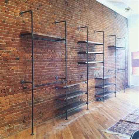 cool 51 Ideas to Add an Exposed Brick Wall that we Love | Retail store design, Wall mounted wood ...