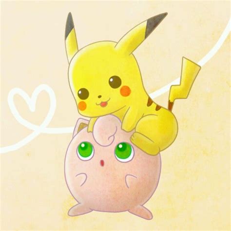 Pikachu and Jigglypuff Pokemon Jigglypuff, Cute Pikachu, Pikachu Art, Pokemon Teams, All Pokemon ...