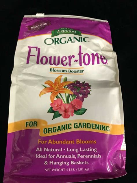 Espoma Organic Flower-Tone 4lb - Chuck Hafner's Farmers Market & Garden ...