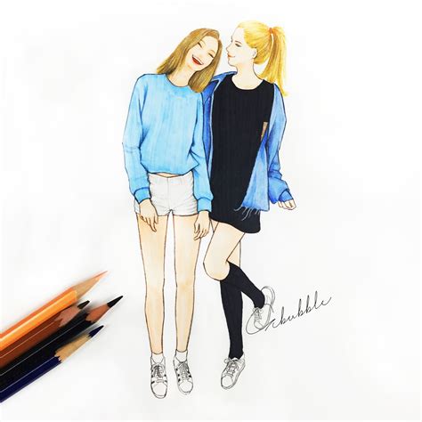 We are soul sisters | Bff drawings, Best friend drawings, Drawings of friends