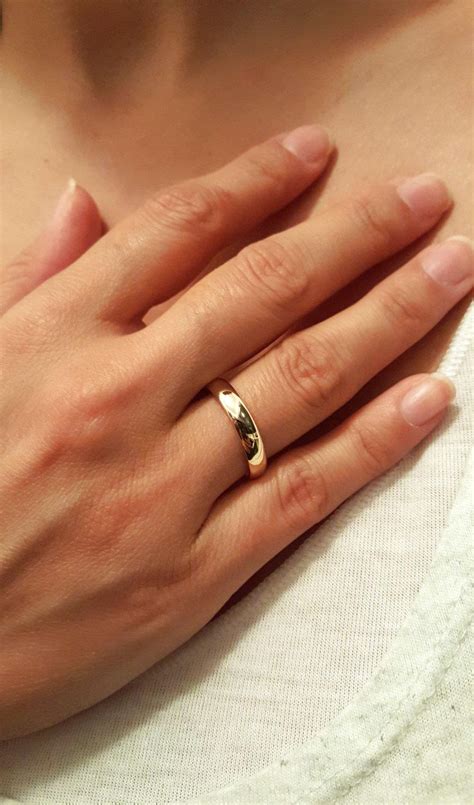 14k Solid Gold Wedding Engagement Ring, 14k Gold His And Hers Men Womens Matching Wedding Bands ...