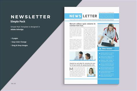 Easy Newsletter Templates Free Of Business Newsletter Template Brochure ...