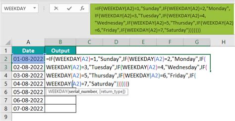 WEEKDAY Function In Excel - Formula, Examples, How to Use?