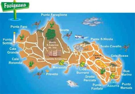 Favignana Cartina Geografica