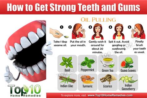 How to Get Strong Teeth and Gums | Top 10 Home Remedies