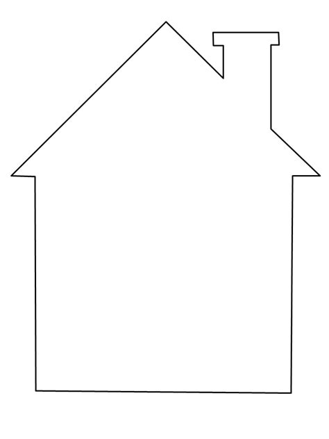 House Simple-shapes Coloring Pages & Coloring Book